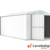 Box garage auto in Acciaio 327x611cm 19mq bianco