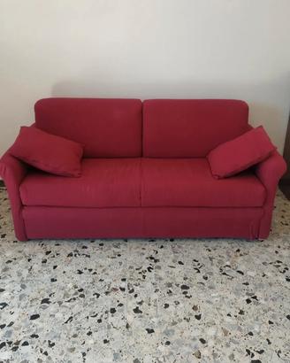 Divano 3 posti bordeaux 