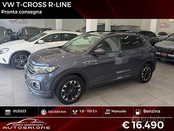 VW T-Cross 1.0 TSI 110 CV R-Line FINANZIABILE