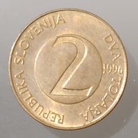 Moneta 1 tallero Slovenia 1996