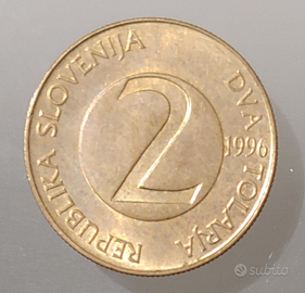 Moneta 1 tallero Slovenia 1996