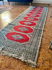 Tappeto passatoia stile orientale rosso