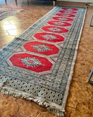 Tappeto passatoia stile orientale rosso