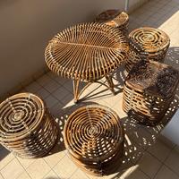 Tavolo sedie sgabelli da giardino