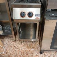 Cucina a gas professionale 2 fuochi
