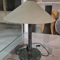 Lampada vetro e metallo effetto marmo