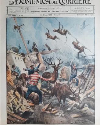 1933 n°13 la domenica del corriere da collezione