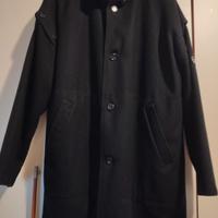 Cappotto lana nera  nero