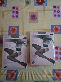 2 paia, Calza autoreggente Omsa 40 den, 4-L, Daino
