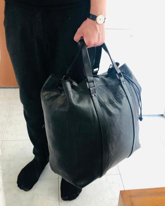 Borsa Disquared2, da viaggio, vera pelle
