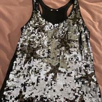 Canotta con paillettes