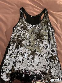 Canotta con paillettes