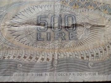 Banconota 500 lire Aretusa, Italia, 1966