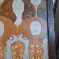 Quadro Poster Cornice in legno Klimt