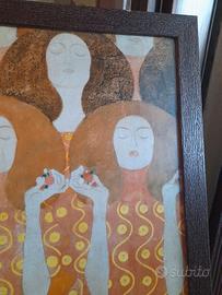 Quadro Poster Cornice in legno Klimt