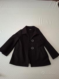 Cappotto Nero modello Poncho