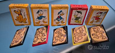 Timbrini vintage anni '70 Walt Disney con scatola