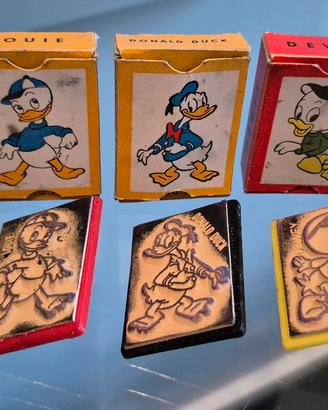 Timbrini vintage anni '70 Walt Disney con scatola