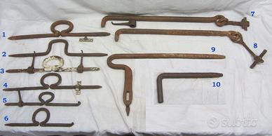 Antico fermaporta saliscendi passettone portone