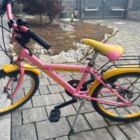 Bici bambina raggio 20 cavalletto e borraccia