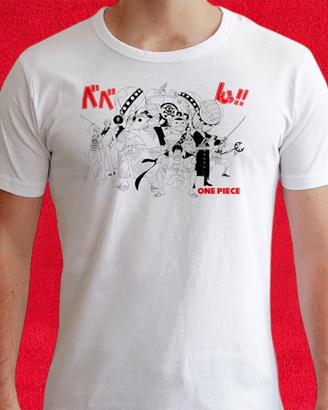 T shirt One Piece Equipaggio Taglia S