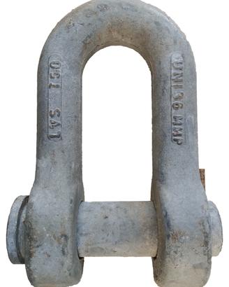 Grillo dritto zincato a U 5000 kg