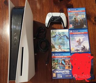 PS5 con giochi