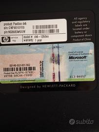 computer HP  vecchio modello