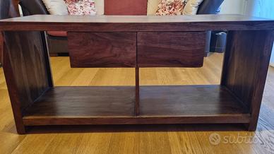 Mobile TV legno teak indonesiano