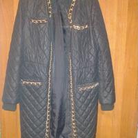 Love Moschino - Cappotto Trapuntato con Catene Gol