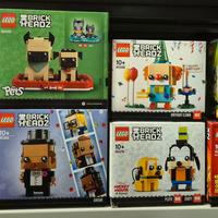 Lego brick headz lotto 9 pezzi nuovi