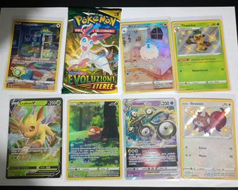 Pokemon bustina evoluzioni eteree. più varie carte