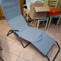 Sdraio regolabile, colore grigio 