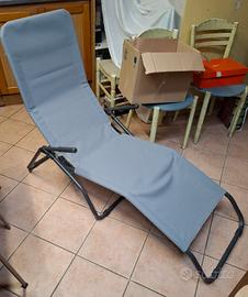 Sdraio regolabile, colore grigio 