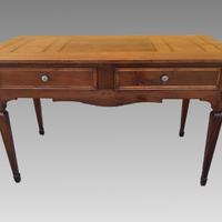 Scrivania Luigi XVI intarsiata Emiliana in noce