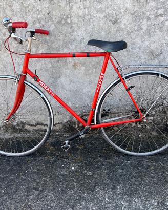 Bicicletta Vintage MORATTI-rossa originale