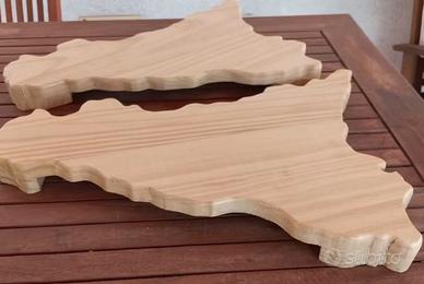 Taglieri sicilia  in pino  con piedini 
