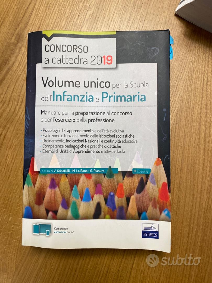 Volume unico per concorso a cattedra nella scuola dell'infanzia e