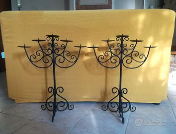 Candelabri portacandele in ferro