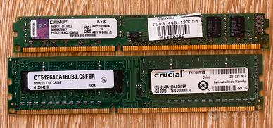 RAM DDR3 8GB (2x4GB) PC Desktop