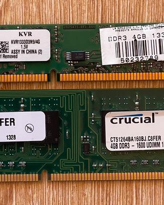 RAM DDR3 8GB (2x4GB) PC Desktop