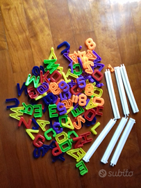 Lettere e numeri in plastica