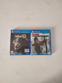 Fallout 76 e Tomb Raider CD ps4 