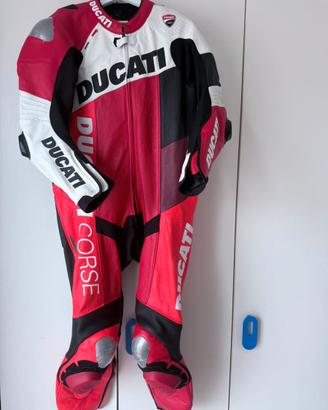 Tuta moto intera Ducati Corse (NUOVA)