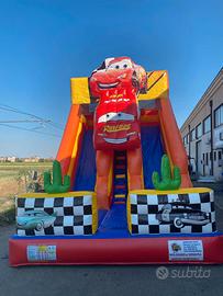 GONFIABILE SCIVOLO DOPPIO tema macchinine
