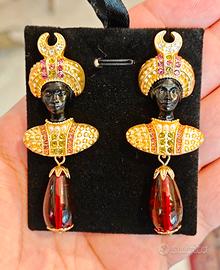 Orecchini vintage moro