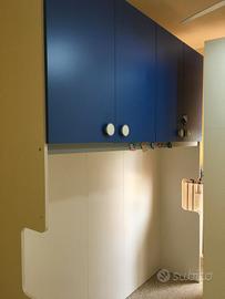 armadio a ponte cameretta larghezza 2 metri 