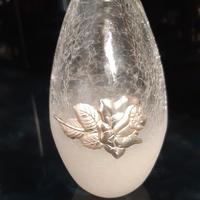 Vasetto piccole dimensioni lavor.decor.c/rosa arg