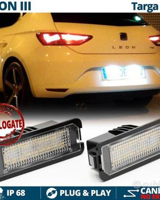 Placche Luci Targa LED per Seat Leon 3 (5F) CANbus