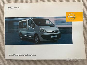 Libretti uso e manutenzione Opel Vivaro dal 2007